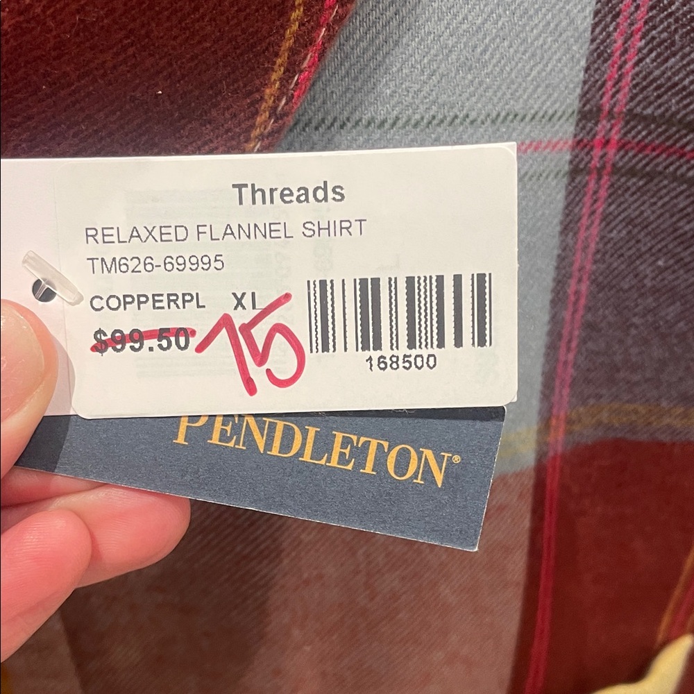 Pendleton Multicolor Plaid Button Down Shirt NWT - image 2